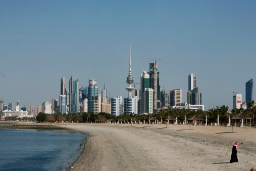 Traffic behind Kuwait